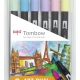ESTUCHE 6 ROTULADORES TOMBOW DUAL BRUSH DOBLE PUNTA PINCEL COLORES PASTEL