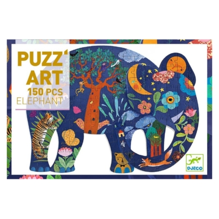 Puzzle silueta Elefante 150 piezas