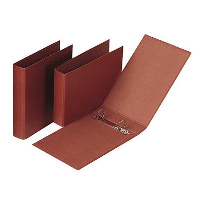 Carpeta de cartón compacto gofrado cuero Fº apaisado con 2 anillas de 40 mm