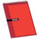 Block notebook 4 micro tapa pp A7 100h cua 5x5 rojo
