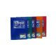 Carpeta de espiral en plástico azul con 60 fundas Office Box