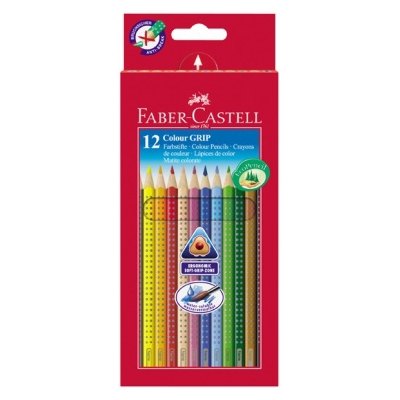 ESTUCHE 12 LAPICES ACUARELABLES FABER-CASTELL COLOUR GRIP