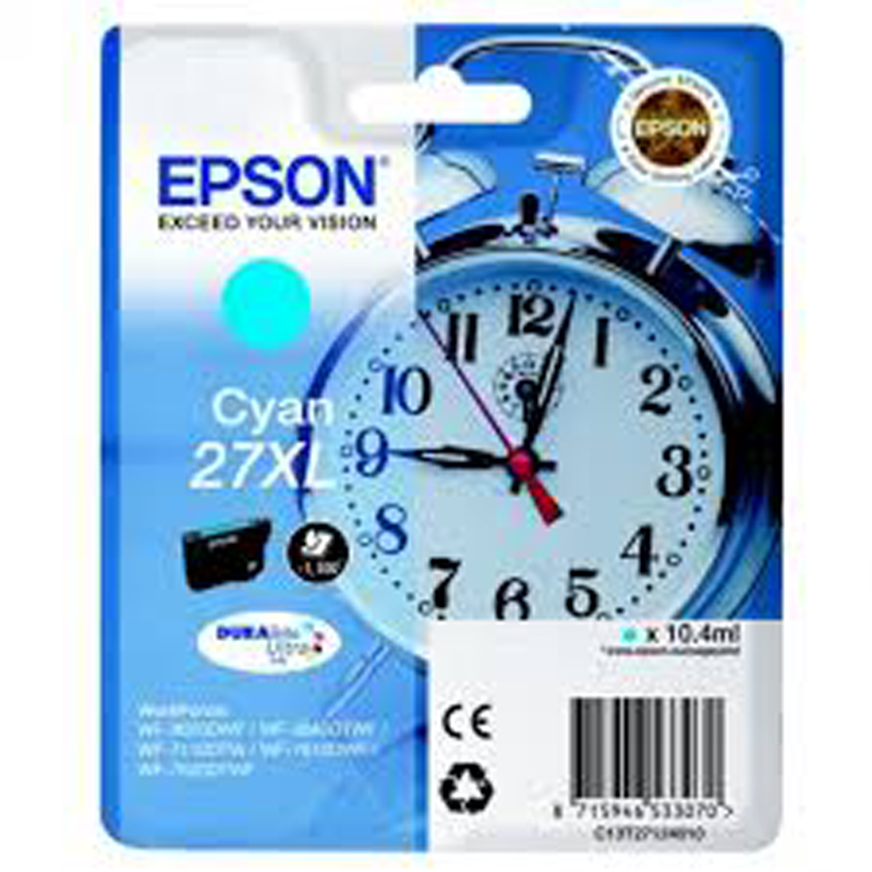 TINTA EPSON 27XL CIAN C13T27124010