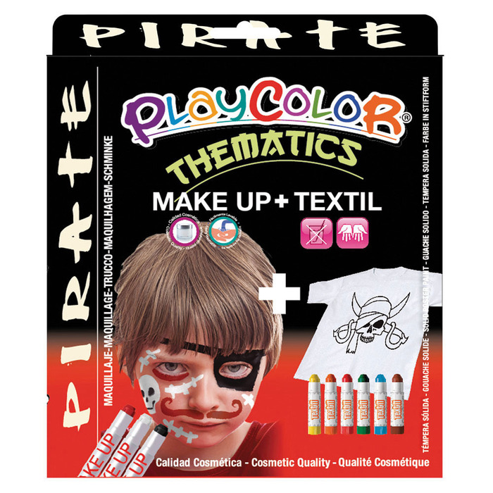 MAKE UP PLAYCOLOR POCKET + TEXTIL ONE PIRATE