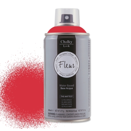 Pintura en spray chalky look de Fleur 300 ml Tomato Red