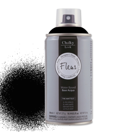 Pintura en spray chalky look de Fleur 300 ml Black