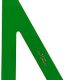 Cartabon verde sin graduar 30 cm 101-30cv