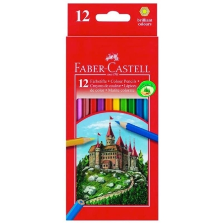 CAJA DE 12 LÁPICES DE COLORES FABER CASTELL