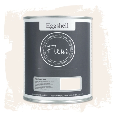 Pintura eggshell de Fleur 750 ml Cream Love