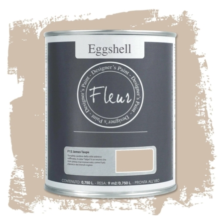 Pintura eggshell de Fleur 750 ml James Taupe