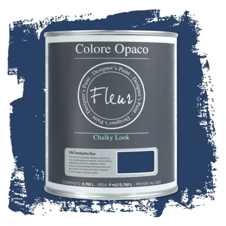 Pintura chalky look de Fleur 750 ml Trendsetter Blue