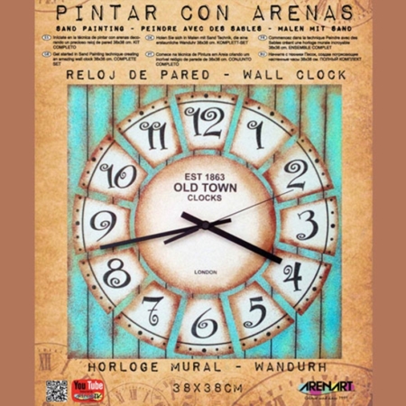 KIT RELOJ DE PARED PARA PINTAR CON ARENA OLDTOWN 1863 38 CM