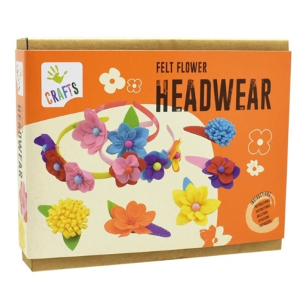 Diademas y clips flores de fieltro