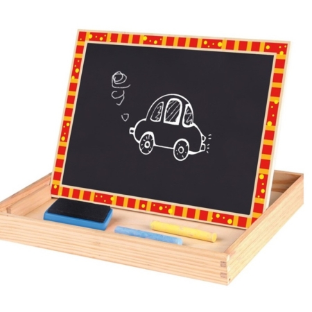Pizarra con puzzle magnético granja