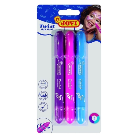 BLÍSTER DE 3 STICKS DE MAQUILLAJE JOVI TWIST FACE PAINT GIRL