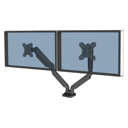 Brazo para monitor doble Fellowes Platinum Series negro