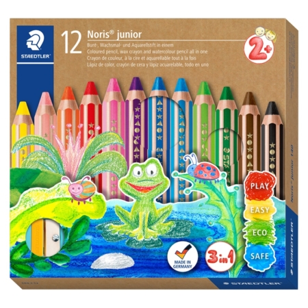 Caja de 12 lápices de colores Noris junior + afilalápices