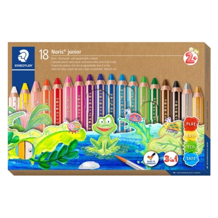 Caja de 18 lápices de colores Noris junior + afilalápices