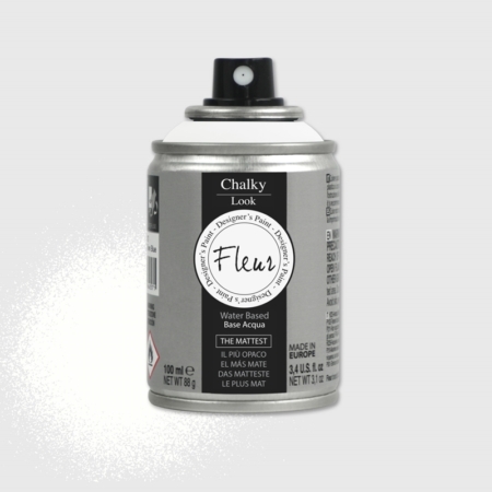 Pintura en spray chalky look de Fleur 100 ml Titanium White