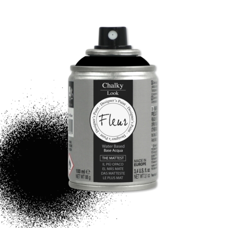 Pintura en spray chalky look de Fleur 100 ml Black