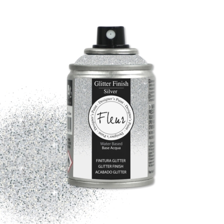 Pintura glitter en spray de Fleur 100 ml Silver