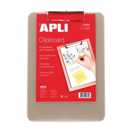 CARPETA PORTABLOC A4 CON PINZA CLIPBOARD DE PLASTICO APLI