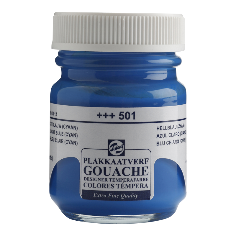 PINTURA GOUACHE EXTRA FINA FR. 50ML AZUL CLARO (CI