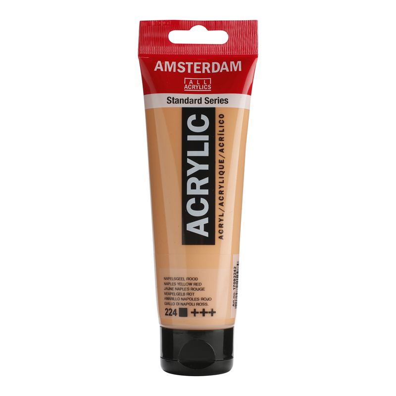 PINTURA ACRILICA AAC 120ML AMARILLO NAPOLES ROJO