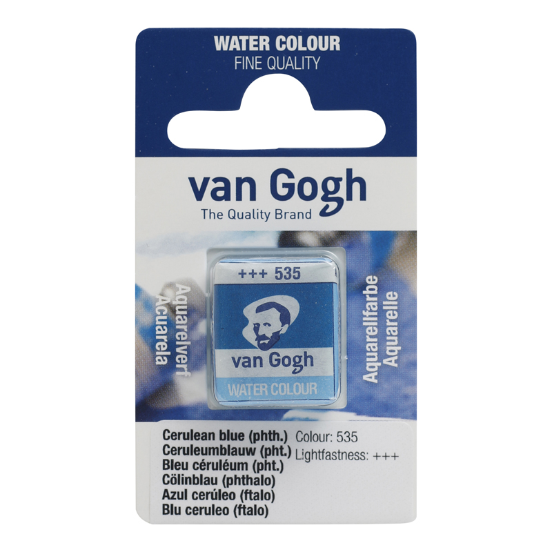 PINTURA ACUARELA PASTILLA AZUL CERULEO (FTALO)
