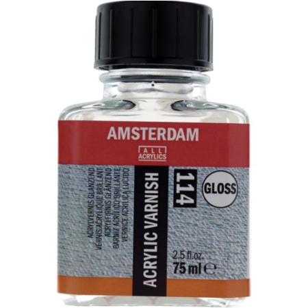 BARNIZ ACRILICO BRILLANTE 75ML AMSTERDAM