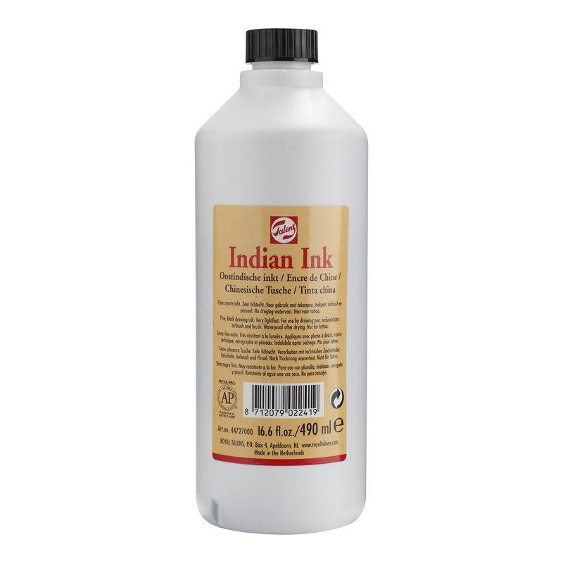 TINTA CHINA 490ML NEGRO TALENS