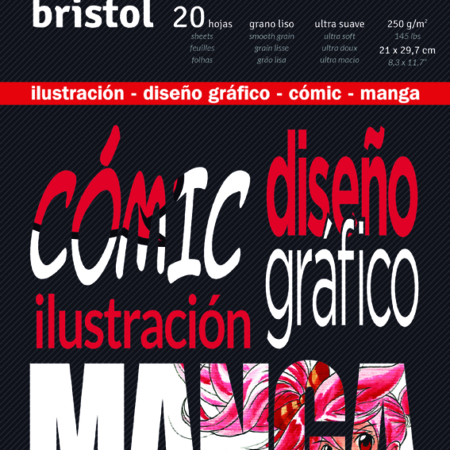 BLOC BRISTOL PARA COMIC Y MANGA A4 SAKURA