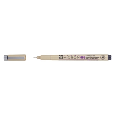 Rotulador Sakura Pigma Micron 003 negro