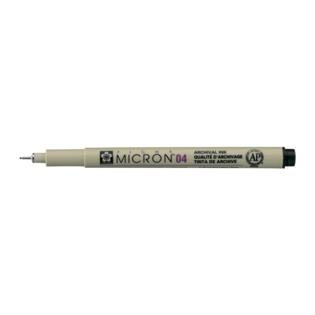 Rotulador Sakura Pigma Micron 04 negro