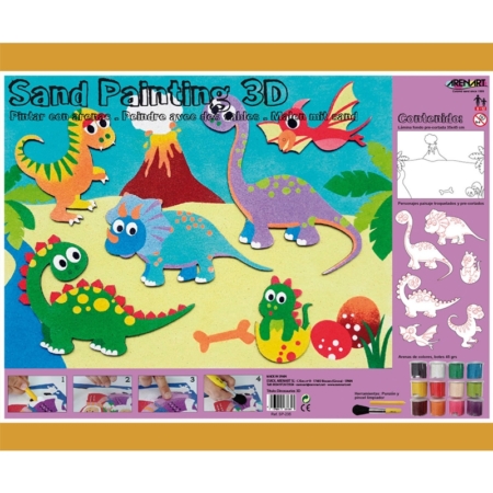 SAND PAINT 3D DINOSAURIOS