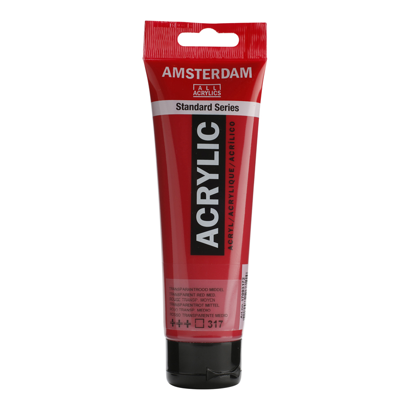 PINTURA ACRILICA AAC 120ML ROJO TRANS MED