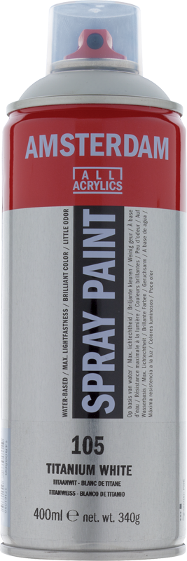 PINTURA EN SPRAY AMSTERDAM 400ML BLANCO TITANIO