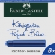 CAJA 6 CARTUCHOS TINTA FABER AZUL REAL