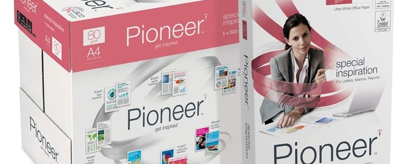 CAJA 5 PAPEL FOTOCOPIA DIN A4 PIONEER 80 GR