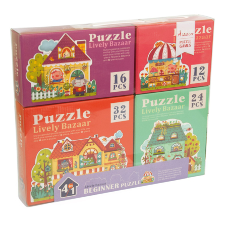 PUZZLES PROGRESIVOS EDIFICIOS 12, 16, 24 Y 32 PIEZAS