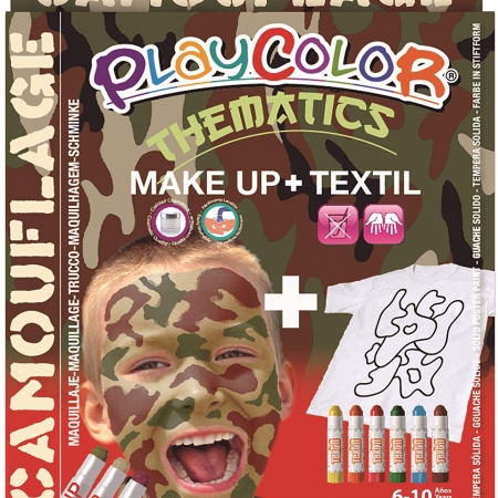 MAQUILLAJE PLAYCOLOR POCKET+TEXTIL ONE CAMOUFLAGE