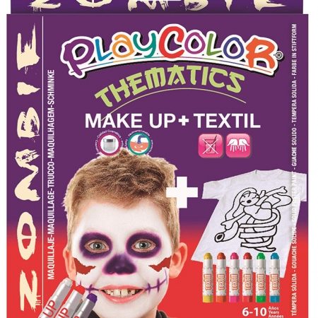 MAQUILLAJE PLAYCOLOR POCKET+TEXTIL ONE ZOMBIE