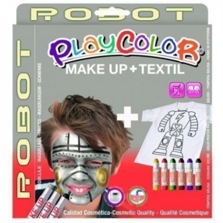 MAQUILLAJE PLAYCOLOR POCKET+TEXTIL ONE ROBOT