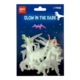 Bolsa con 9 pegatinas luminiscentes dinosaurios
