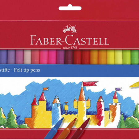 CAJA 50 ROTULADORES COLOR FABER CASTELL