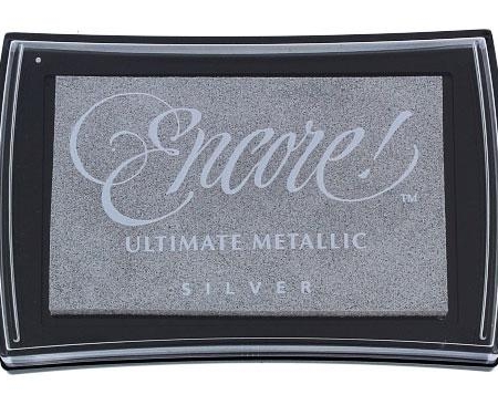 ALMOHADILLA ENCORE PLATA METALICA BRILLANTE 95X65M
