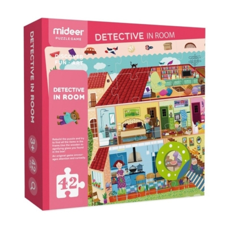 Puzzle Detective in room 42 piezas