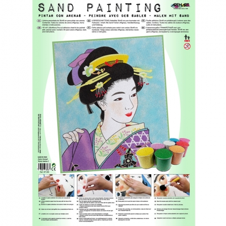 SAND PAINTING GEISHA 2