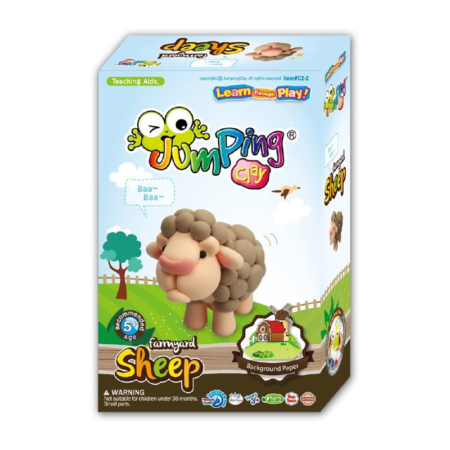 JUMPING CLAY FARMYARD SERIES SET OVEJA