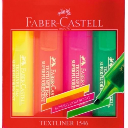 PACK 4 ROTULADORES FLUORESCENTE FABER